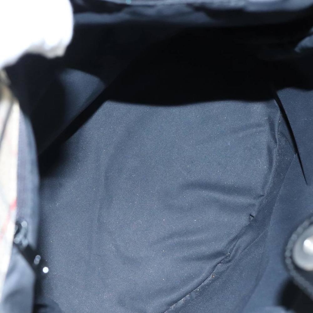 Burberrys Blue Label Tote Bag Nylon Black Auth bs21183 - Picture 11 of 16